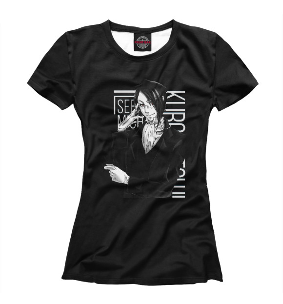Женская футболка с изображением Себастьян Михаэлис цвета Белый