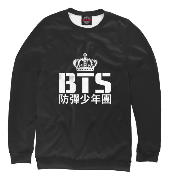 Женский свитшот с изображением Bangtan Boys цвета Белый