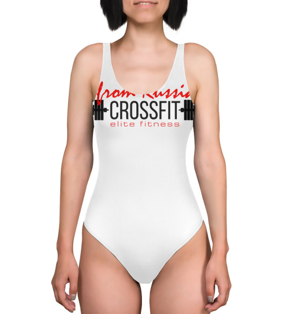 Купальник-боди с изображением Crossfit tlite fitness цвета 
