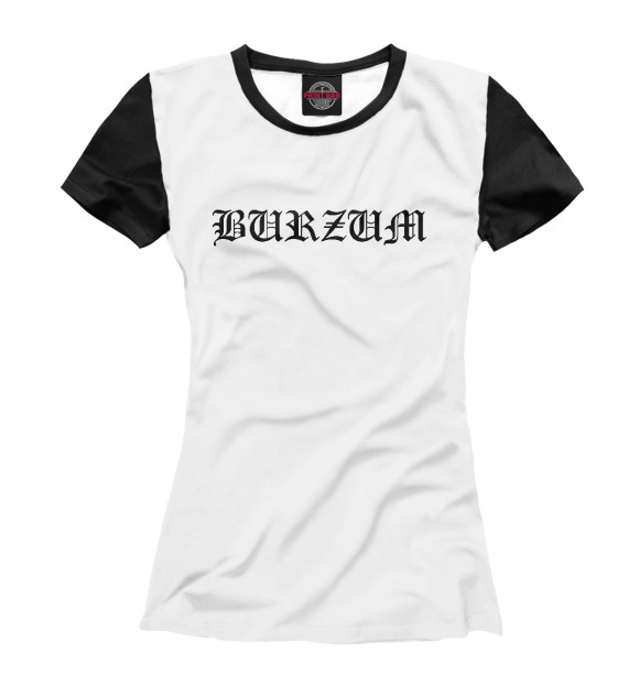 Женская футболка с изображением Burzum цвета Белый