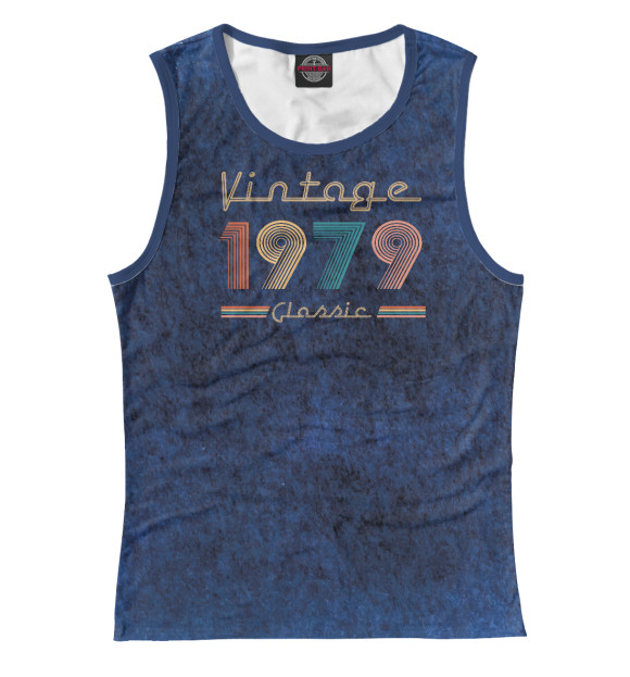 Майка для девочки с изображением 1979 Vintage Classic Retro цвета Белый