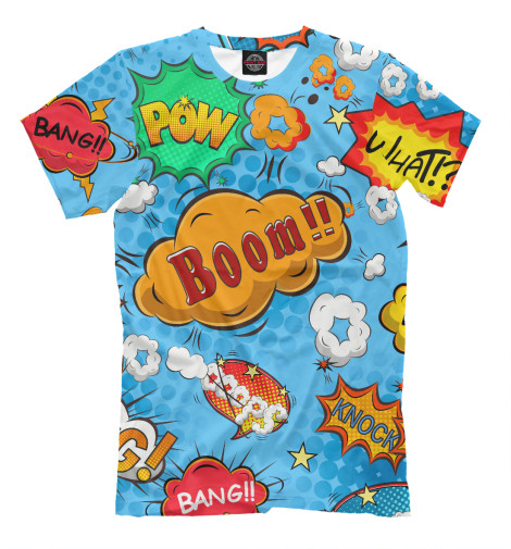 

Футболки Print Bar, Грязно-голубой, Pop Art