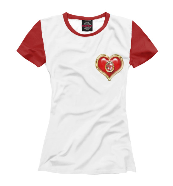 Женская футболка с изображением Иринка цвета Молочно-белый