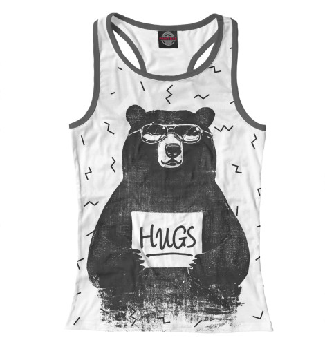 

Майки борцовки Print Bar, Белый, Bear Hugs