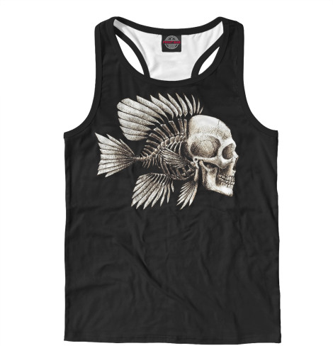 

Майки борцовки Print Bar, Белый, Skull Fish