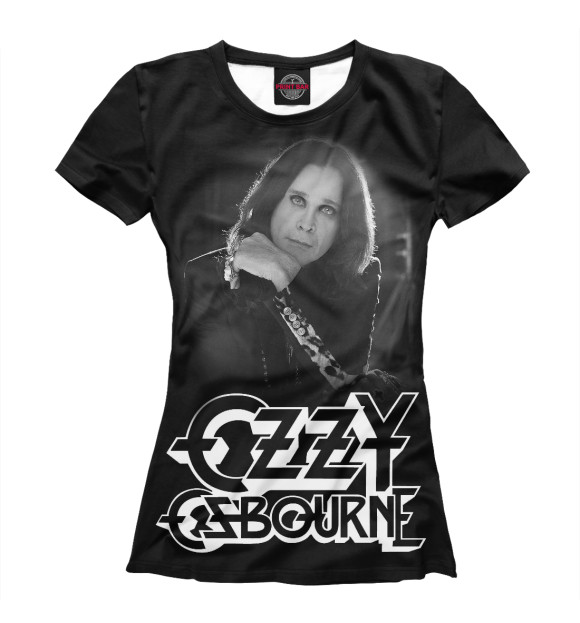 Футболка для девочек с изображением Ozzy Osbourne цвета Белый