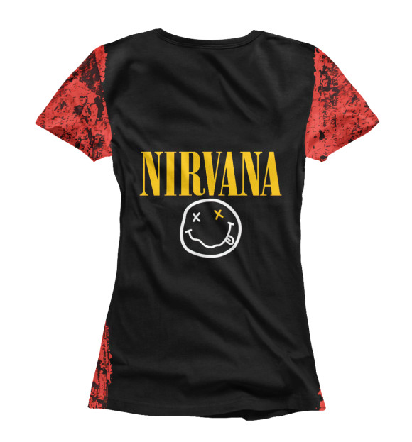 Женская футболка с изображением Nirvana цвета Белый