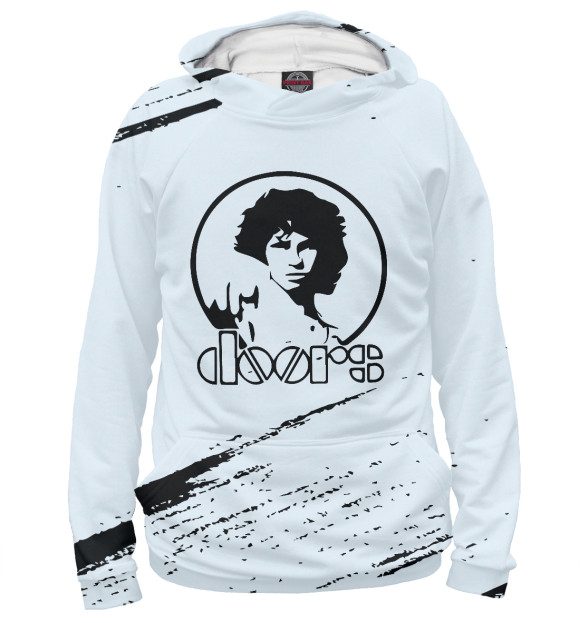 Женское худи с изображением The doors цвета Белый