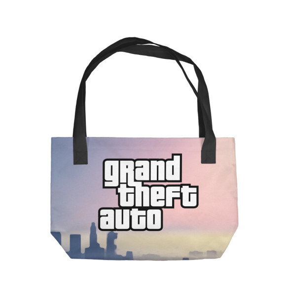 Пляжная сумка с изображением GTA цвета 