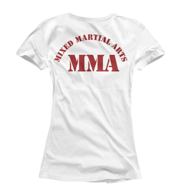 Футболка для девочек с изображением MMA цвета Белый