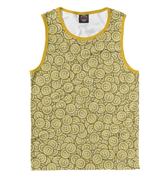 Майка для мальчика с изображением Биткоины цвета Белый