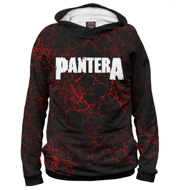 Женское худи с изображением Pantera цвета Белый