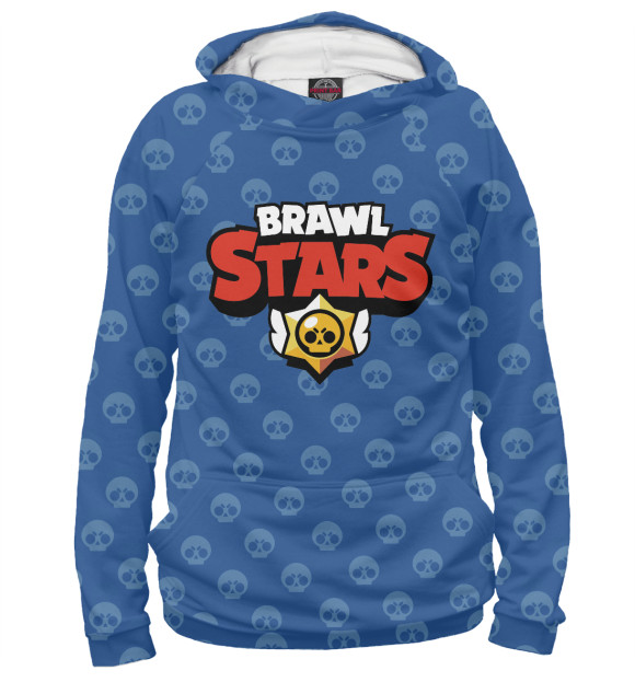 Женское худи с изображением Brawl Stars цвета Белый