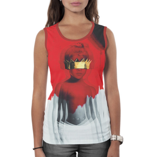 

Майки Print Bar, Белый, Rihanna