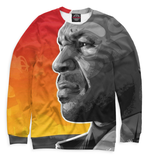 Свитшот для девочек с изображением Майк Тайсон цвета Белый