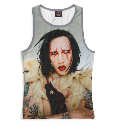 

Майки борцовки Print Bar, Белый, Mаrilyn Manson