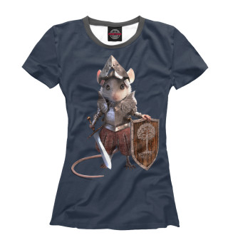 Женская футболка Мыша в латах