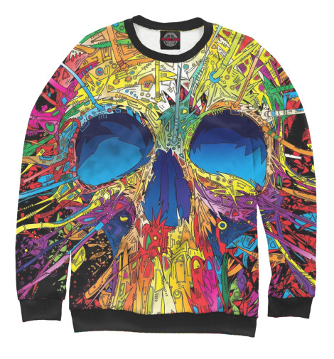 

Свитшоты Print Bar, Белый, Art skull