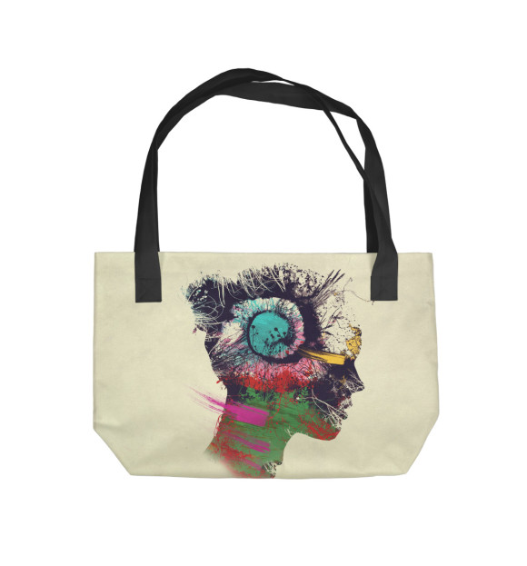 Пляжная сумка с изображением Созерцай цвета 