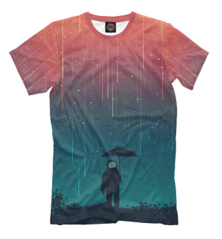 Мужская футболка Космический ливень