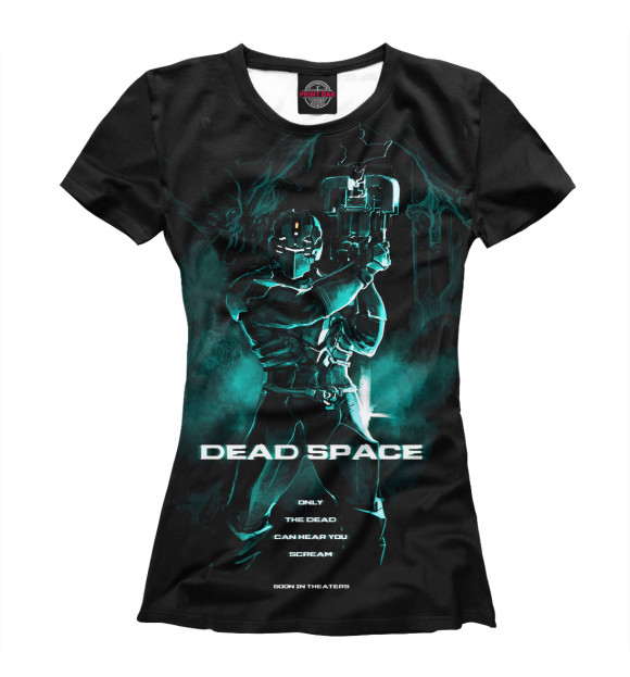 Женская футболка с изображением Dead Space цвета Белый