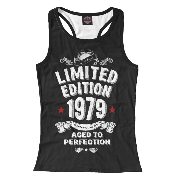 Женская майка-борцовка с изображением Ограниченная серия 1979 цвета Белый