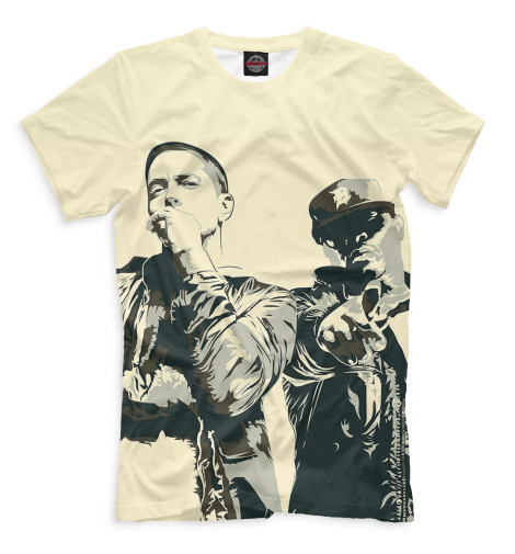

Футболки Print Bar, Бежевый, Bad Meets Evil
