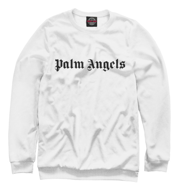 Свитшот для девочек с изображением Palm Angels цвета Белый