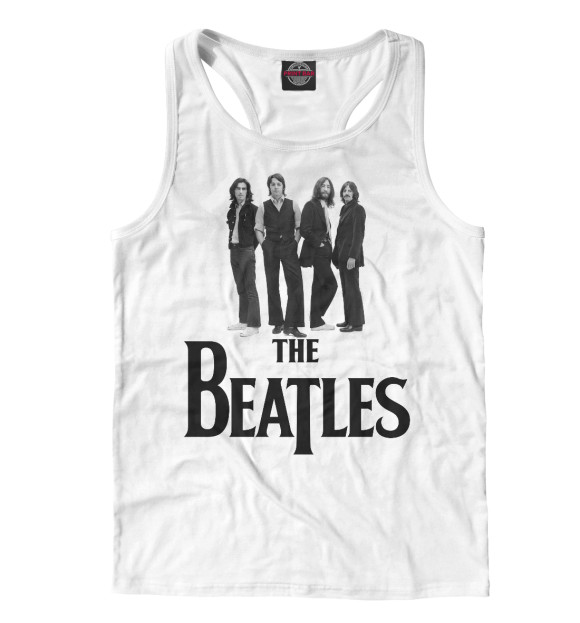 Мужская майка-борцовка с изображением The Beatles цвета Белый