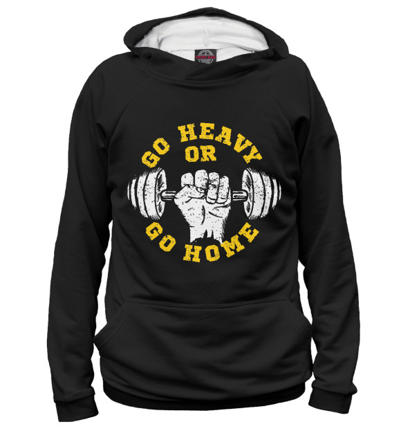 Мужское худи с изображением Sport Heavy цвета Белый