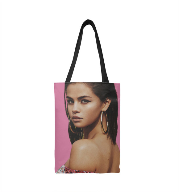 Сумка-шоппер с изображением Selena Gomez цвета 