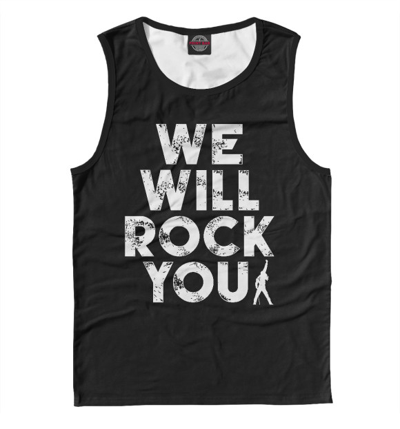 Майка для мальчика с изображением Queen - We Will Rock You цвета Р‘РµР»С‹Р№
