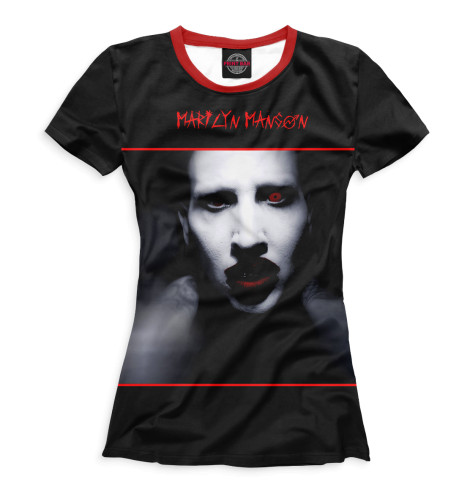 

Футболки Print Bar, Белый, Mаrilyn Manson