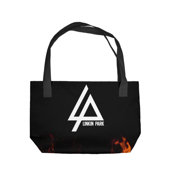 Пляжная сумка с изображением Linkin Park цвета 