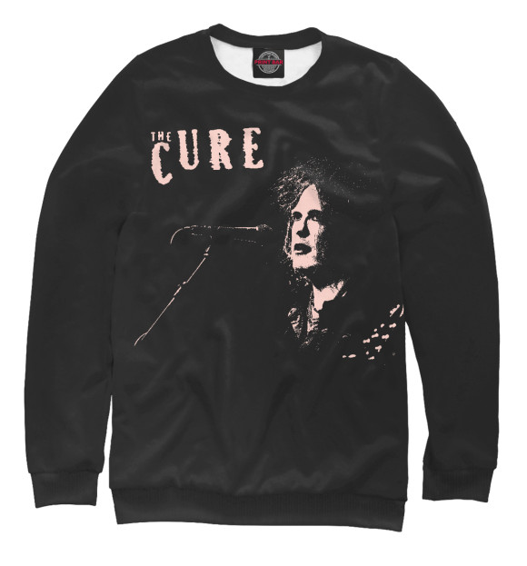 Женский свитшот с изображением The Cure. Robert Smith цвета Белый