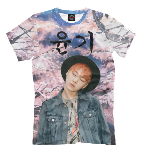 

Футболки Print Bar, Серый, BTS Suga