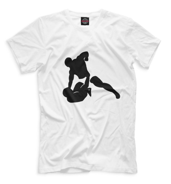 Мужская футболка с изображением MMA цвета Белый