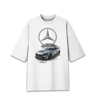 Женская футболка оверсайз Mercedes AMG