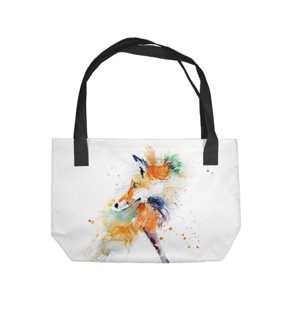 Пляжная сумка с изображением Лиса цвета 