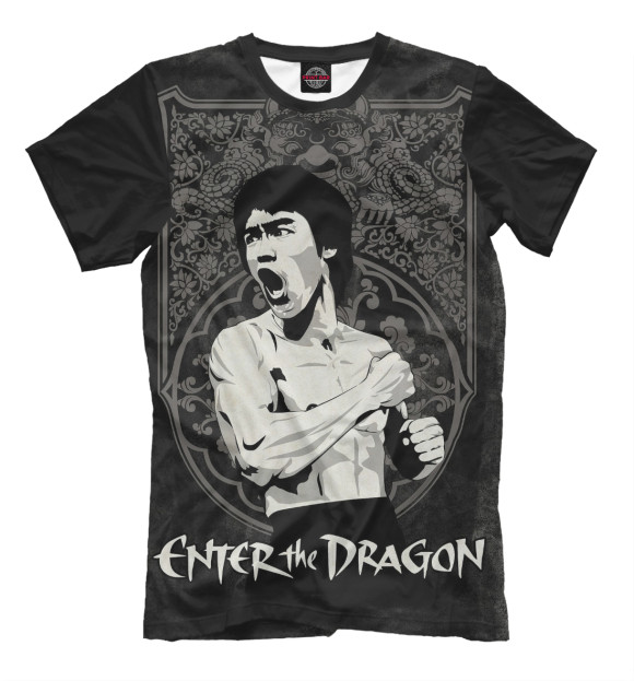 Футболка для мальчиков с изображением Enter the Dragon цвета Черный