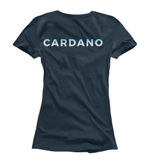 Футболка для девочек с изображением CARDANO ADA цвета Белый