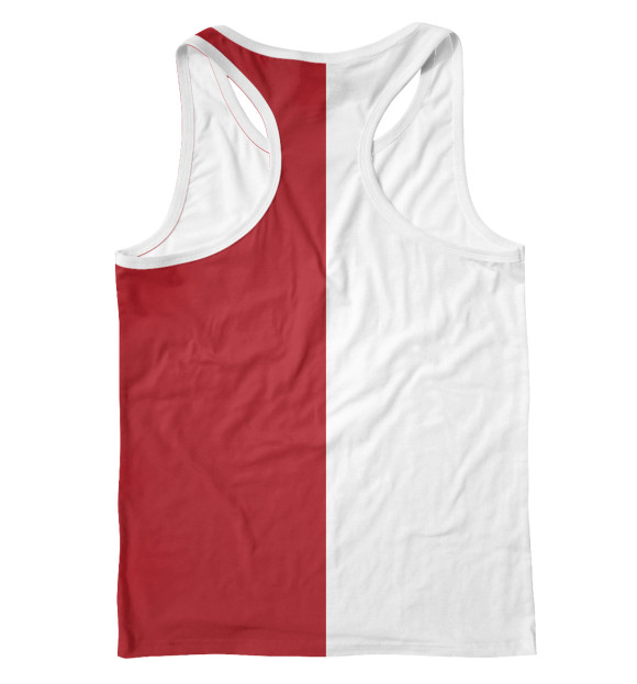 Мужская майка-борцовка с изображением Russia цвета Белый