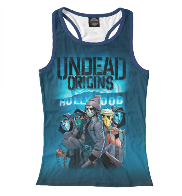 Женская майка-борцовка с изображением Hollywood Undead цвета Белый