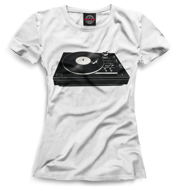 Женская футболка с изображением Trance цвета Белый