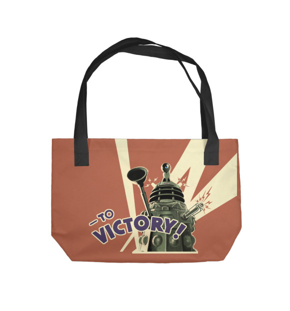 Пляжная сумка с изображением Далек цвета 