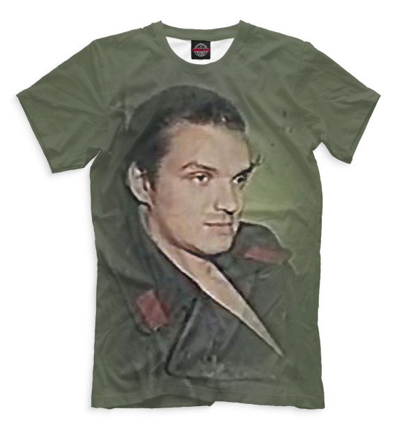 Футболка для мальчиков с изображением Зеленый слоник цвета Белый