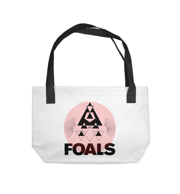 Пляжная сумка с изображением Foals цвета 