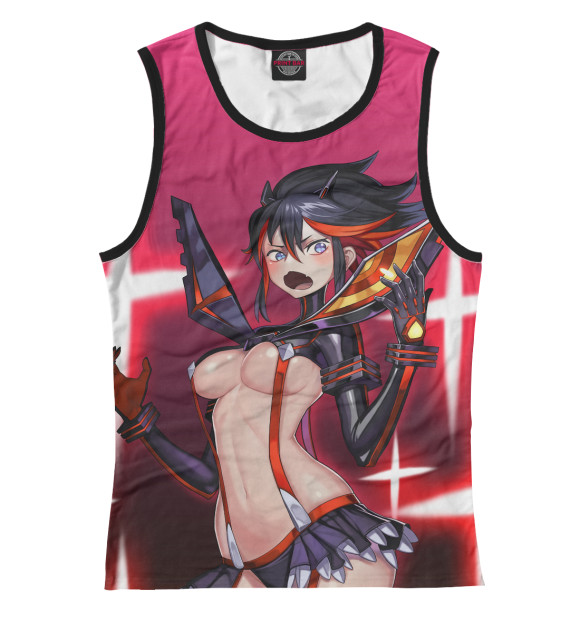 Женская майка с изображением Хентай Круши Кромсай цвета Белый