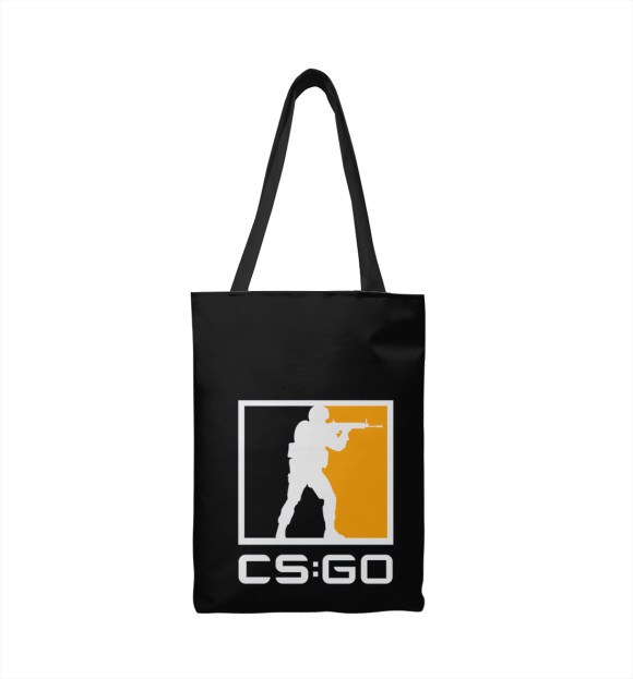 Сумка-шоппер с притом CS:GO цвета  Сумка-шоппер с изображением CS:GO цвета