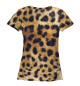 Женская футболка Леопард